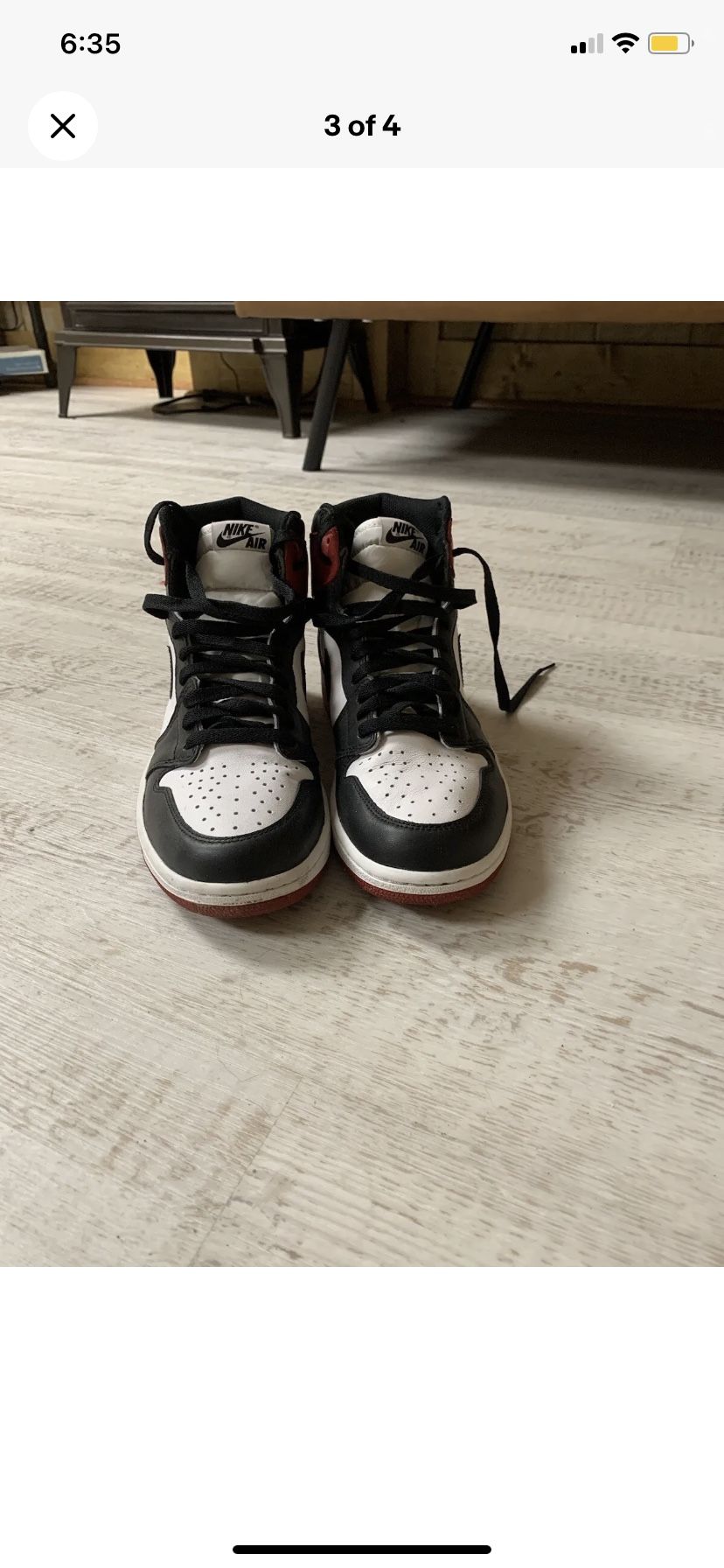 Air Jordan 1 High OG Black Toe 2016