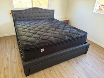 14” Cal King Midnight Collection Hybrid Pillow Top Mattress!