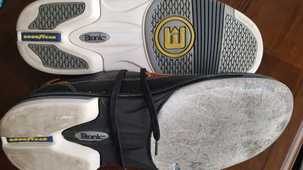 Mens Etonic ESL Flame Leather Bowling Shoes Size 11.5 for Sale in