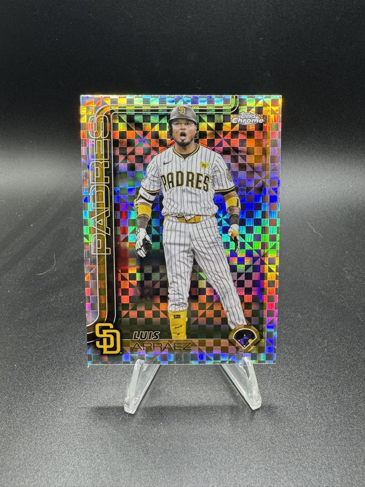 2025 Topps Chrome Luis Arraez Prizm Refractor, #216 San Diego
