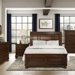 Memorial Day Sale, Casual, Transitional Styling Queen Bedroom Set w/Storage Drawers