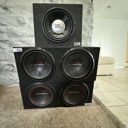 Pioneer And JBL Speakers 