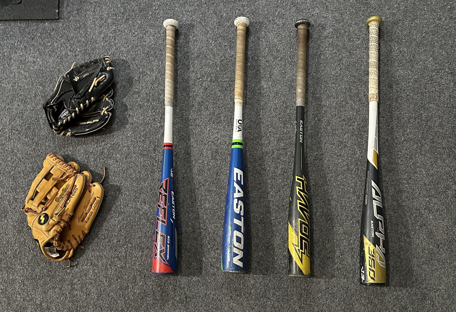 Baseball Bats and Gloves