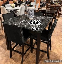Christmas Sale 5 Piece Counter Height Dining Table Set 