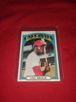 Vintage Old 1972 Lou Brock Baseball Card - Topps #200 - Very Nice Condition