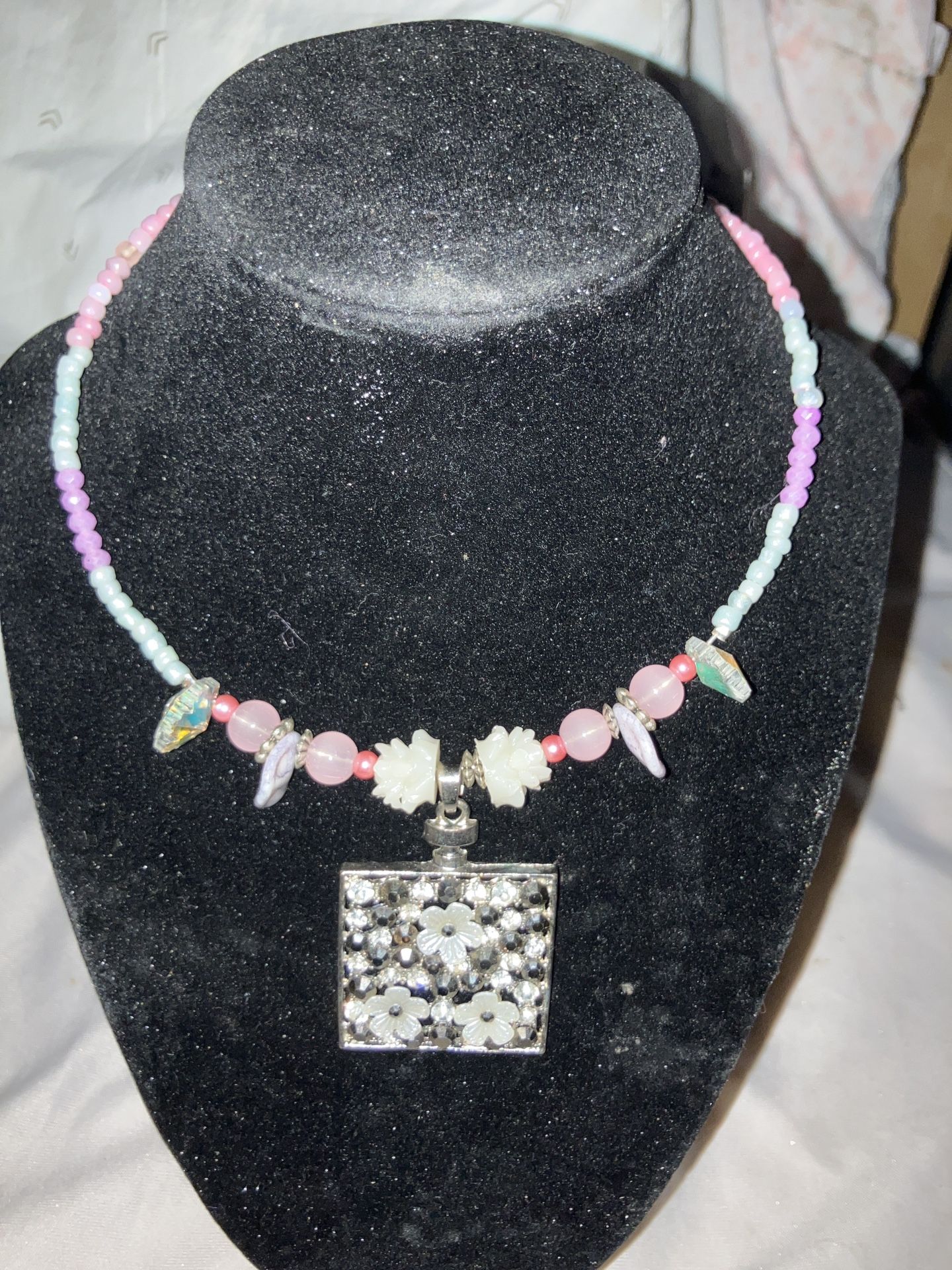 Memory Wire Pendant Necklace