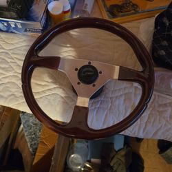 Brand New Wood Steering Wheel