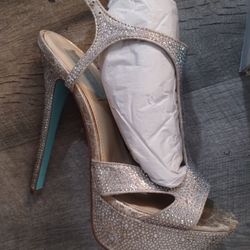 Blue Betsey Johnson Heels 