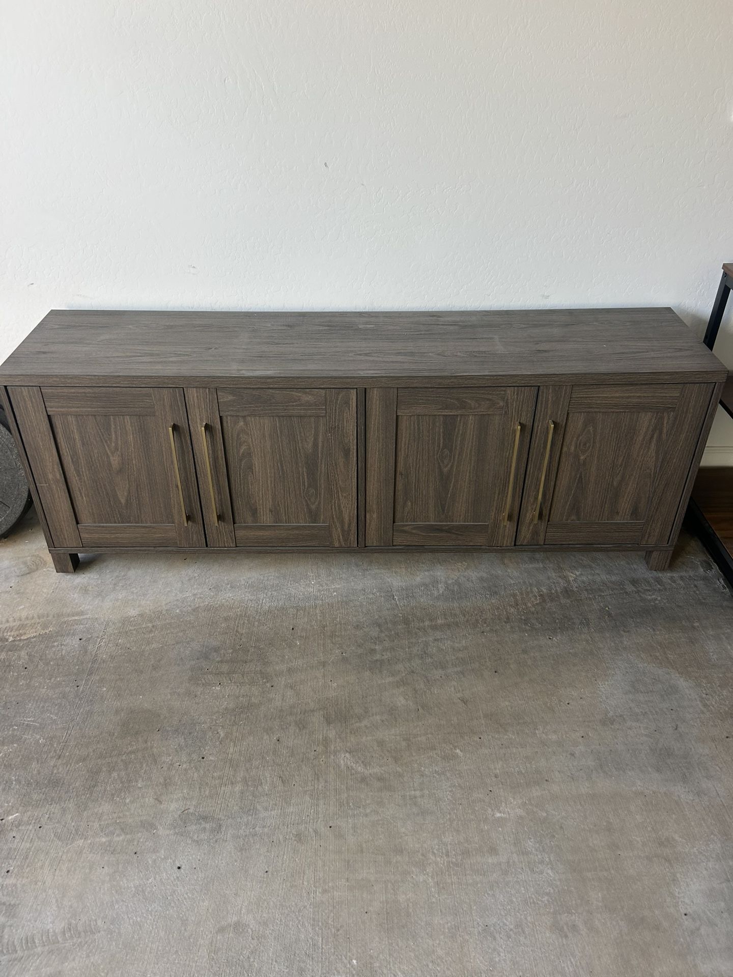 TV Console With Shelving