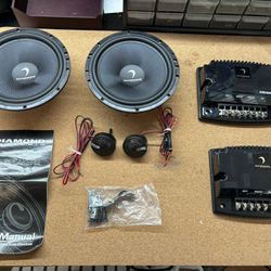Diamond Audio DES65C 240W Peak (120W RMS) 6.5" DES Series 2-Way Component Speaker System