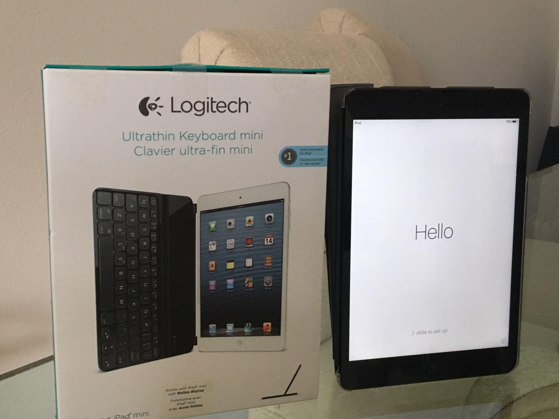 Original iPad Mini & Logitech Ultra-thin Keyboard Mini