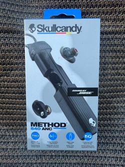 Skullcandy Method 540 ANC True Wireless Headphones -Black Sound by Bose NEW