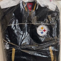 Vintage All Leather Steelers Jacket