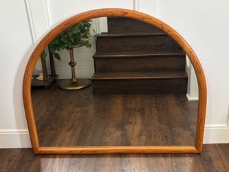 Solid oak frame and mirror