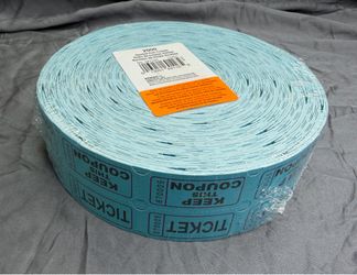 Amscan 2000 Double Roll Raffle Tickets Green Keep This Coupon #341340 New