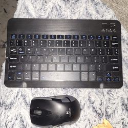 Bluetooth  Mini Keyboard And Wireless Mouse