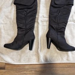 Brown Suede Boots- Size 9