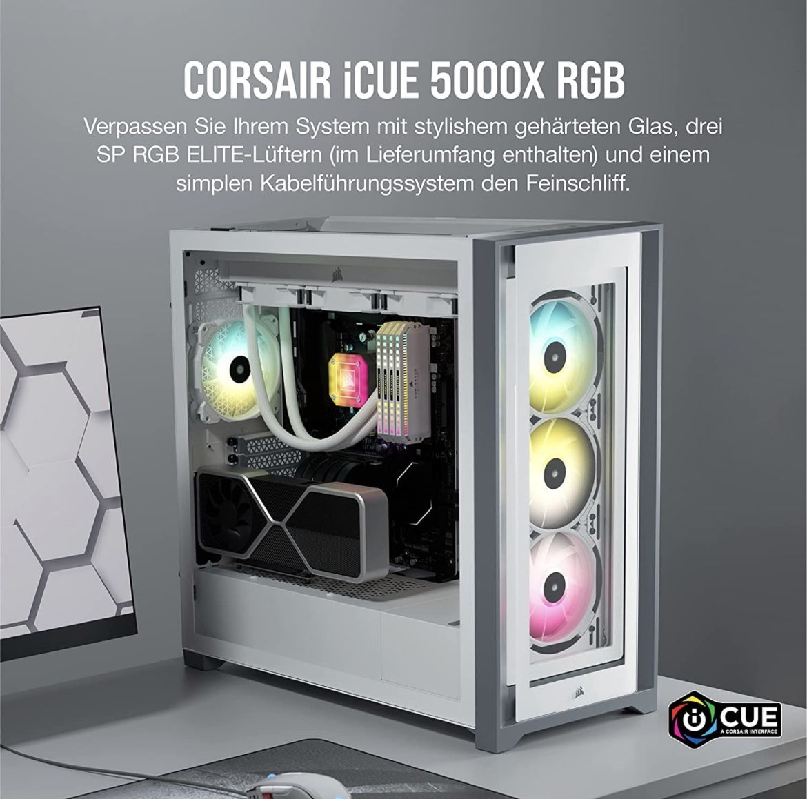Corsair 5000X RGB White Computer Case