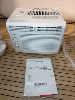 Frigidaire 5000 BTU Window-Mounted Air Conditioner, Cools Up to 150 Sq. Ft., Quiet Operation, Effortless Temperature Control, 2 Fan Speeds, Auto Rest