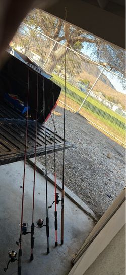 5 fishing poles