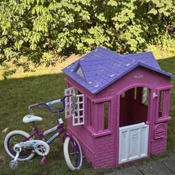 Kids Bike And Little Tikes Play House