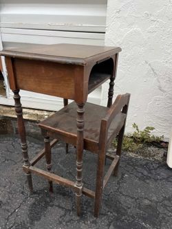 antique telephone table 
