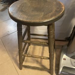 Wooden Bar Stool