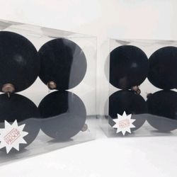 Black Velvet Christmas Ornaments