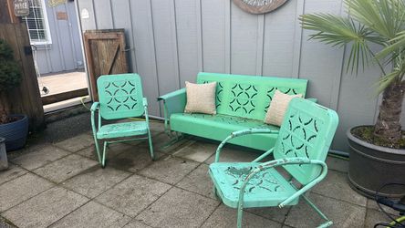 1960'S Vintage 3 Piece Patio Set
