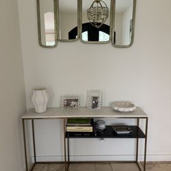 Cb2 Two Tone Console Table 