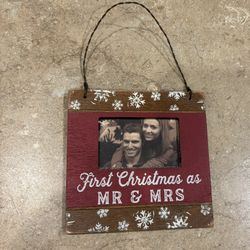 Mr. And Mrs. First Christmas Frame