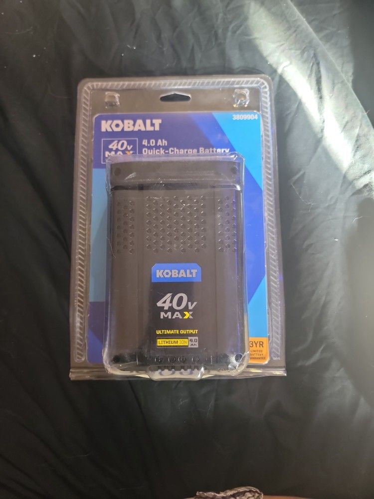 Kobalt 40v Max Lithium Ion 4.0ah Quick Charge Battery