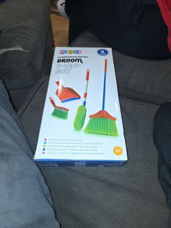 Broom and mop set