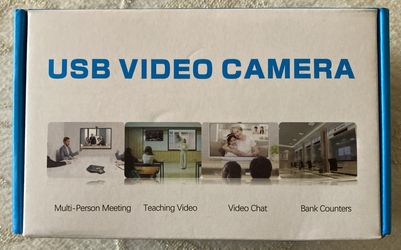 USB Video Camera With Tripod HD 1080P Plugin Play 1920 x 1080 Stereo Mic H.264