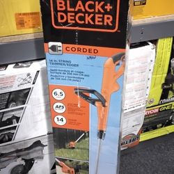 BLACK + DECKER CORDED 14 IN. STRING TRIMMER/EDGER