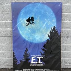 Vintage E.T Movie Poster 36” x 24”