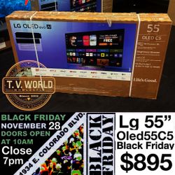 Lg 55 Inch Oled 4K Tv Smart C5 Black Friday Sale