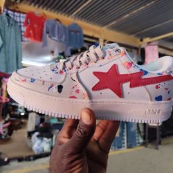 Size 8.5 Goose Bape A Bathing Ape Shoe Multi Color 