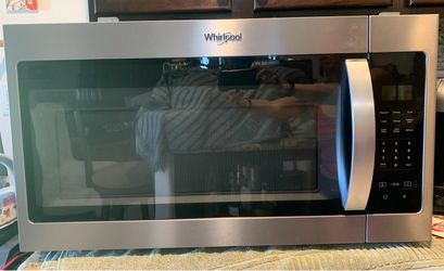 Whirlpool 30” Over-range Microwave - Stainless Steel - Like new