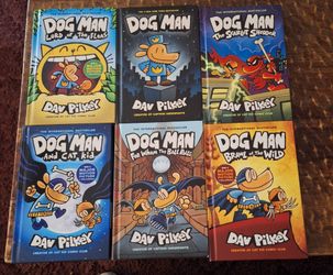 Dog Man Book Set of 6 by Dav Pilkey