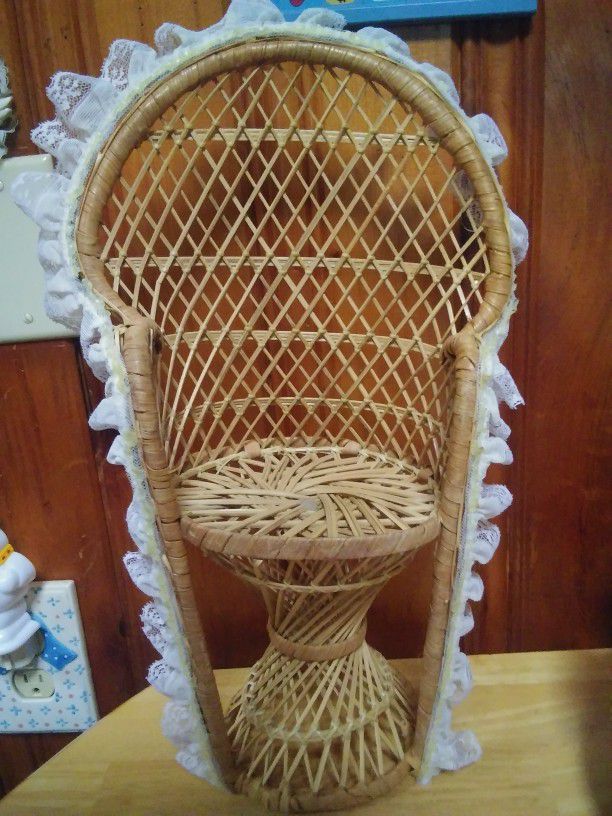 Bamboo Chair/ Small Plant Holder