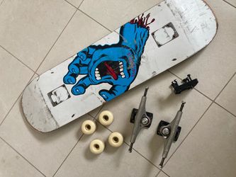 Assorted Skateboard Parts Deck Wheels Trucks