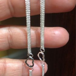 Sterling silver anklet