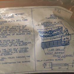 Subaru license plate bracket NEW