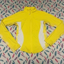 Lululemon Yellow and White Women's Jacket