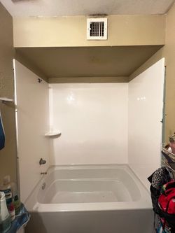 New shower walls