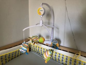 BabyOno Musical Baby Mobile With Soft Toys (Owl)