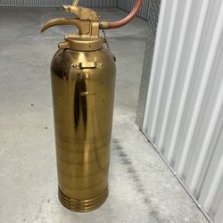 Vintage Brass Fire extinguisher 