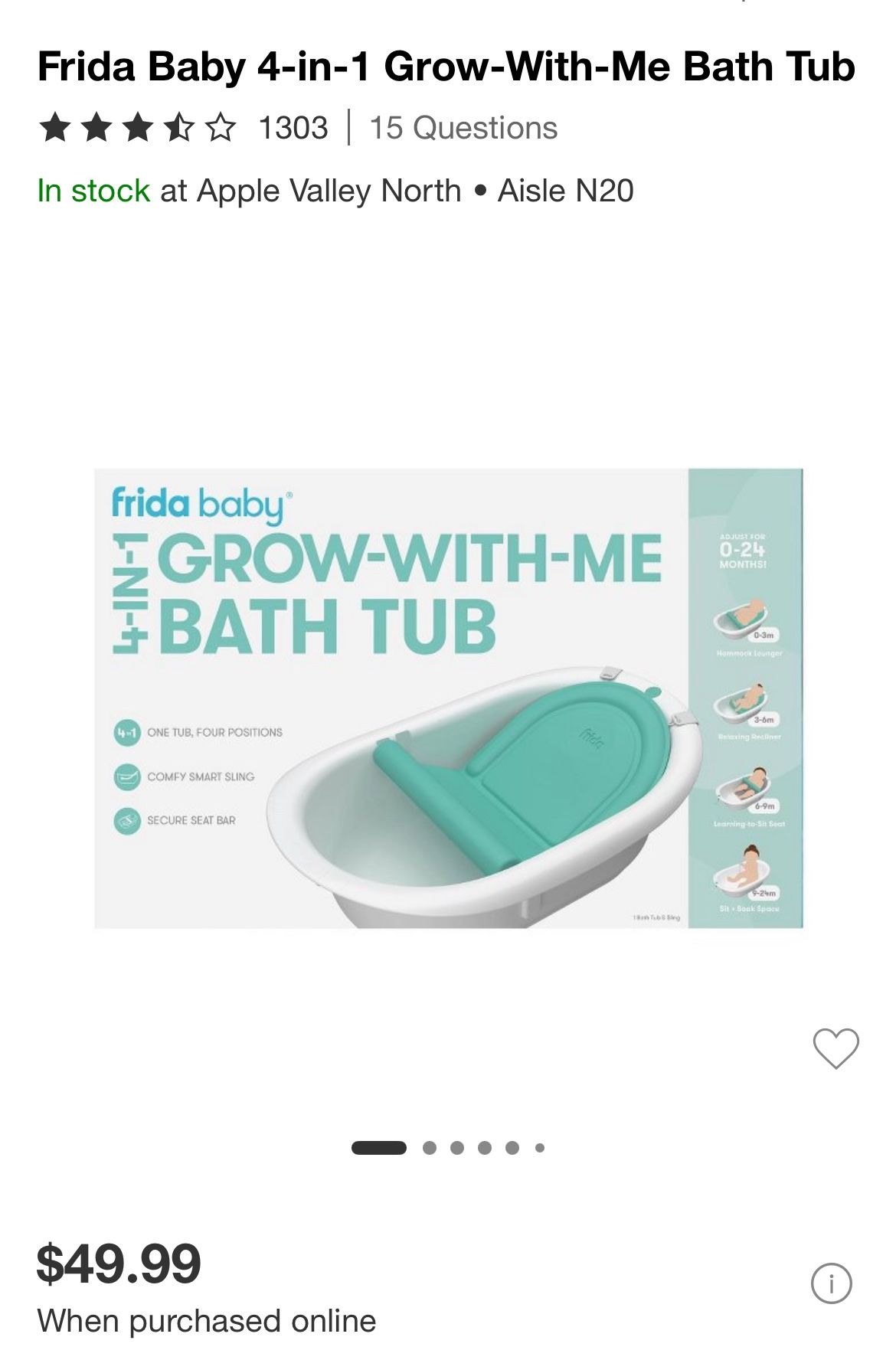 Baby Frida Bathtub 