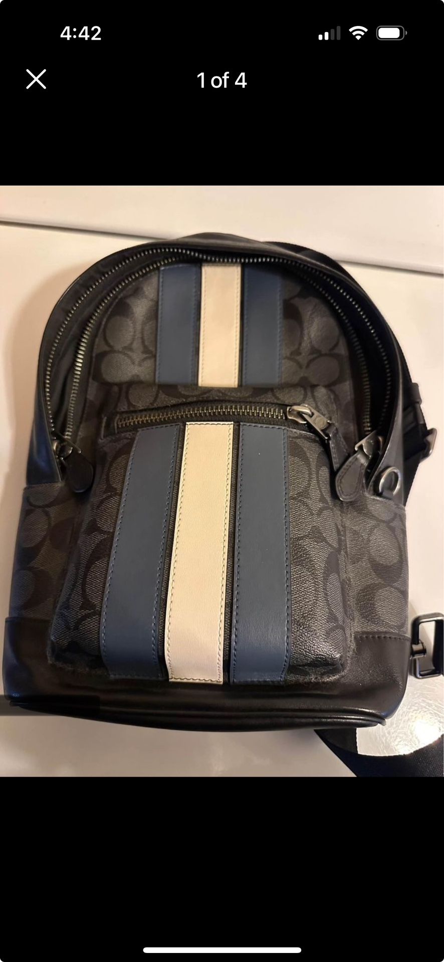 Mens Coach Backpack Sling